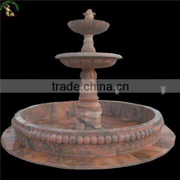 Hand carved stone water garden fountains