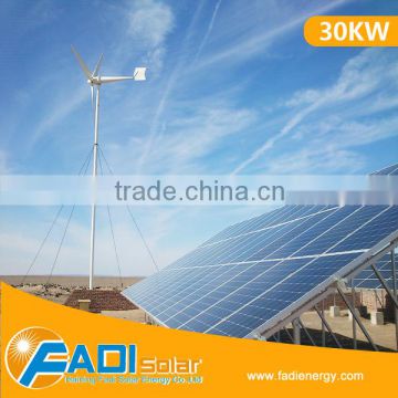 30KW Off Grid Wind Solar System, Wind Solar Hybrid System (FD-OFF/WSS-30KW)