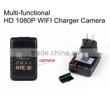 Fatory supply HD 1080P WIFI Charger Camera long range cctv hidden pocket camera wireless hidden camera