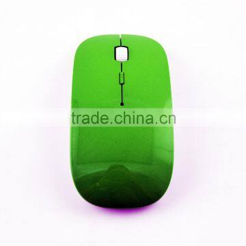 New wireless mouse ,2.4 GHZ Wireless Mouse ,Flat Wireless Optical Mouse Green