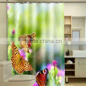 Vivid Photo Printed Butterfly Shower Curtain photo-5