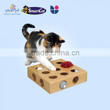 hot selling Interactive cat wooden toy box