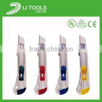 New Design Abs Retractable Cutter Knife Set With Carbon Steel Blade