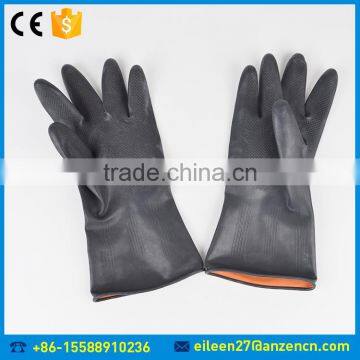 Factory Price Black Safety Working Latex Heavy Duty Industrial Glove