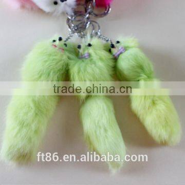 artificial fox tails hang decorations animal tails for cars cute keychain