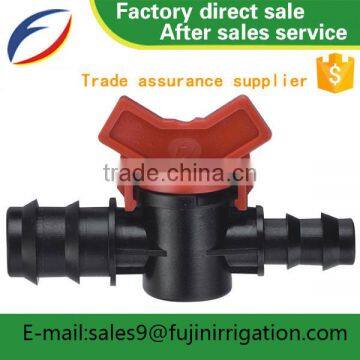 Concrete pumping shut off valve garden hose shut off valve