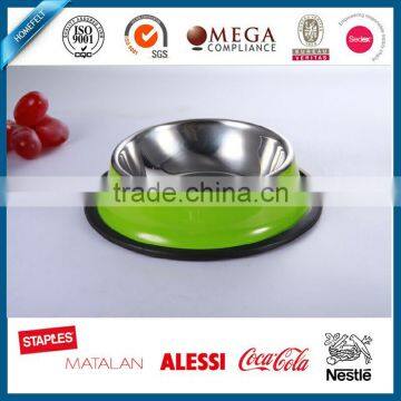 multi function stainless steel dog food and water feeder pet bowl