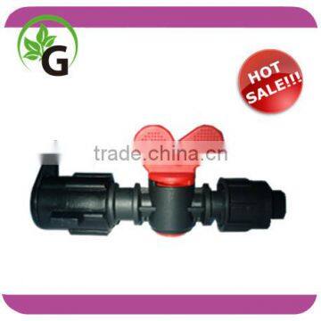 Irrigation plastic mini valve for lay flat hose