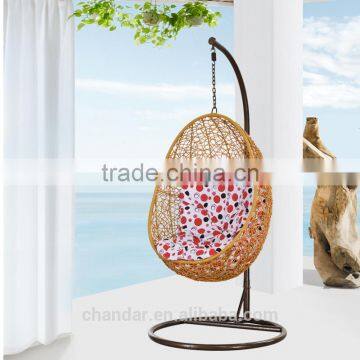 Reclining outdoor swing chair,Wicker swing chair,Bedroom swing chair