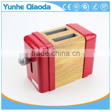 Early Education Toy for Kids Red Pop Up Toaster Wooden Play Kitchen Set photo-4