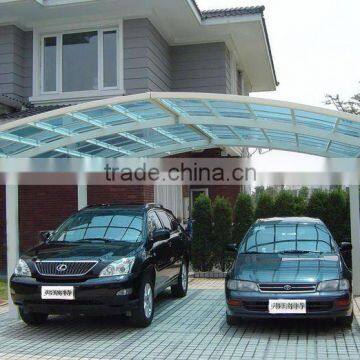 steel structure polycarbonate hollow coated car shed/canopy/garage NEW!!!