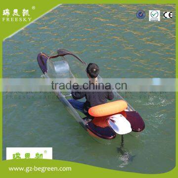 2017 New Design no Inflatable Dinghy Transparent Catamaran Kayak for Sale photo-4