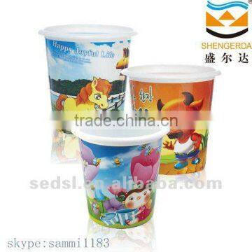 CARTOON PICTURE PLASTIC TRASH BINS, DECORATIVE DUSTBINS & BOXES