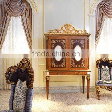 Fabulous Italy Baroque Design Marquetry Dining Room Furniture Royal Wooden Carving Dining Table Set For 8 People photo-4
