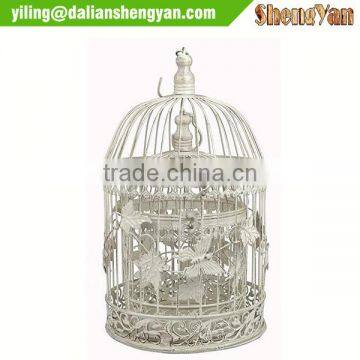 Antique Wire Bird Cage and Stand Victorian photo-2
