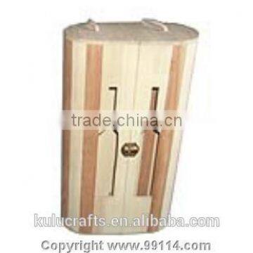 new product durable wooden wine glasses box