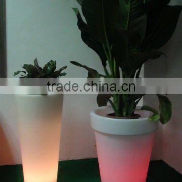 FO-9520 LED Tapered Round Garden Colorful Floral Pot Supplier photo-2