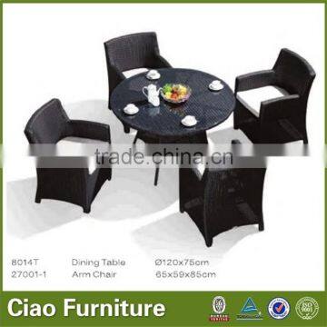 Newest Outdoor Garden Dining Set UV-proof Rattan Dining Set photo-4