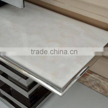 Luxury Modern Stainless Steel Dining Table and Chairs AH066 photo-6