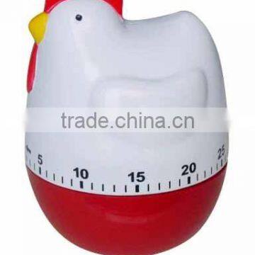 Plastic chicken shape cooking timer/kitchen timer