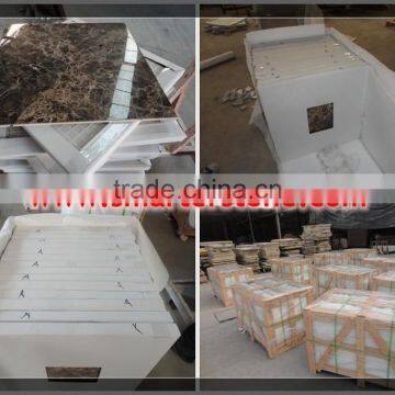 Emperador Marble Composite Tile, Composite Marble Tile photo-4