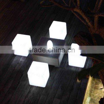 Outdoor & Indoor Garden Party Pool Wedding Mood Colorful Lights Waterproof Rechargeable Plastic LED Cube photo-2