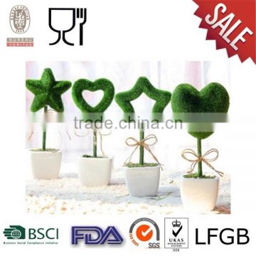 Plastic Flower Pot with New Design,white and black color