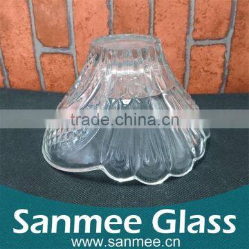 Flower Shape Glass Bowl Crystal Glass Sugar Bowl Candy Bowl