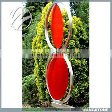 Stainless steel kinetic sculpture for garden decoration