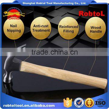 8oz Claw Hammer Wood Handle Shaft Fibreglass Magnetic Steel Head Curved Nail Removal photo-5