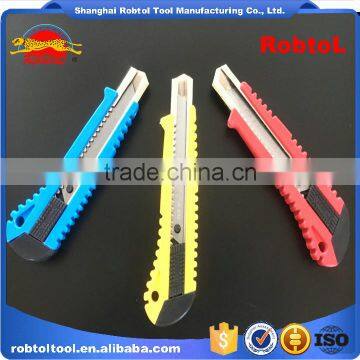 Utility Knife Retractable Blade Box Cutter Art Knives Snap off Lock Razor Blade Plastic Shell photo-2