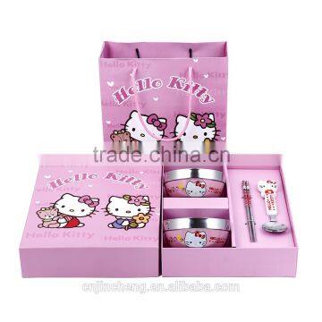 Korean Fashional Hot Sell Top Quality Cartoon Style Stainless Steel Food Grade Material Flatwares Cutlery Set photo-3