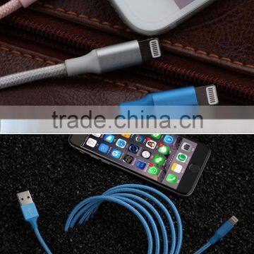 1M Woven Cotton Mircro USB Charging and Synch Cable photo-2