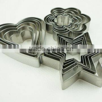 47033 18 Pcs Star Heart Flower Shape Cake Cookie Cutter ,fondant Cake Decorating Tools photo-4