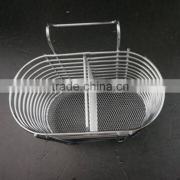 43007 Steel Wire Sink Basket Cutlery Holder Cooking Utensils Storage Kitchen Rack photo-2