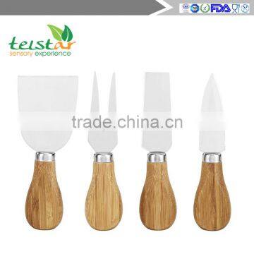 Manufacturers Selling 100% Organic Bamboo Cheese Board and Four Slices of Knife photo-6