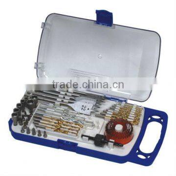 46pcs innovative combination drill bit set in plastic case