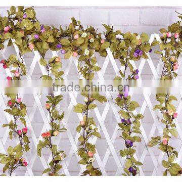 artificial hanging vine plant silk leaf garland