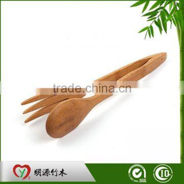 Salad Food Serving Utensil Bamboo Tongs photo-4
