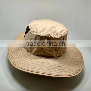 Custom Fashion High Quality printed Bucket Hat with mesh panels