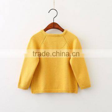 Wholesale Ginger Color Knitting Patterns Baby Girl Cardigans Sweaters photo-2