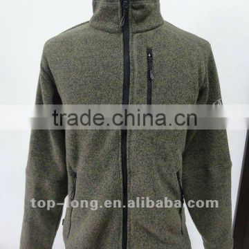 Outerwear sportswear with zip top for men hiking jacket