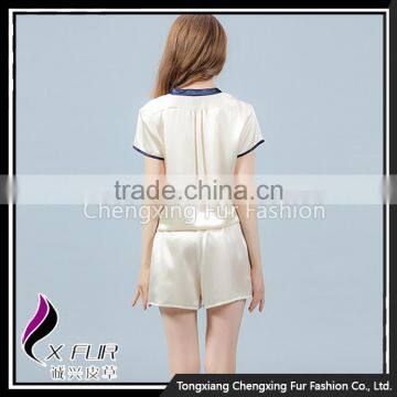 CXLTK01 Wholesale Fashion Ladies Clothes Jumpsuits Soft Silk Pajamas Sleepwear photo-2