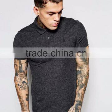 100% Cotton Yarn Dyed Men's Muscle Polo Shirt With Embroidery Design In Your Own Style Men's Short Sleeve Polo Shirts Stretch-Co photo-3