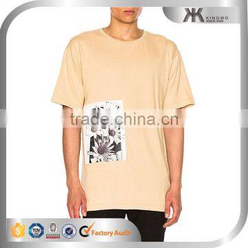 China apparel factory high quality soft crew neck short sleeve mens printing t shirts