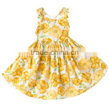ShiJ Kids Girls Dress Floral Wholesale Children's Boutique Clothing photo-5