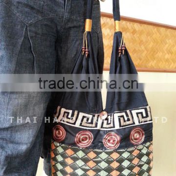 New Thai Silk Embroidered Handbag Tote Bag