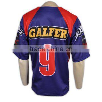 University College Sublimation Printing Custom Baseball Shirt