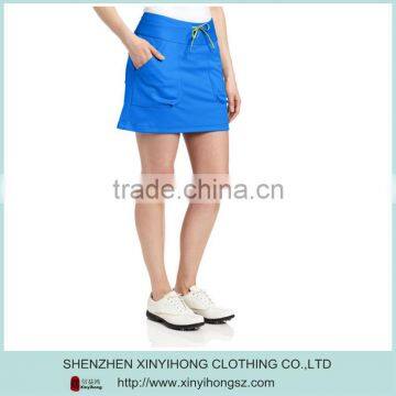 Tailored fit golf clothes ,golf skirts/ skorts with safety pants