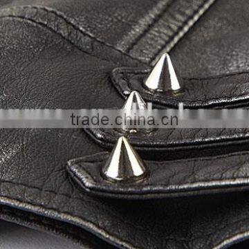 2016 Earlyspring Stylish Woman's Sex Fashion Leather Short Coat Locomotive Suit photo-4